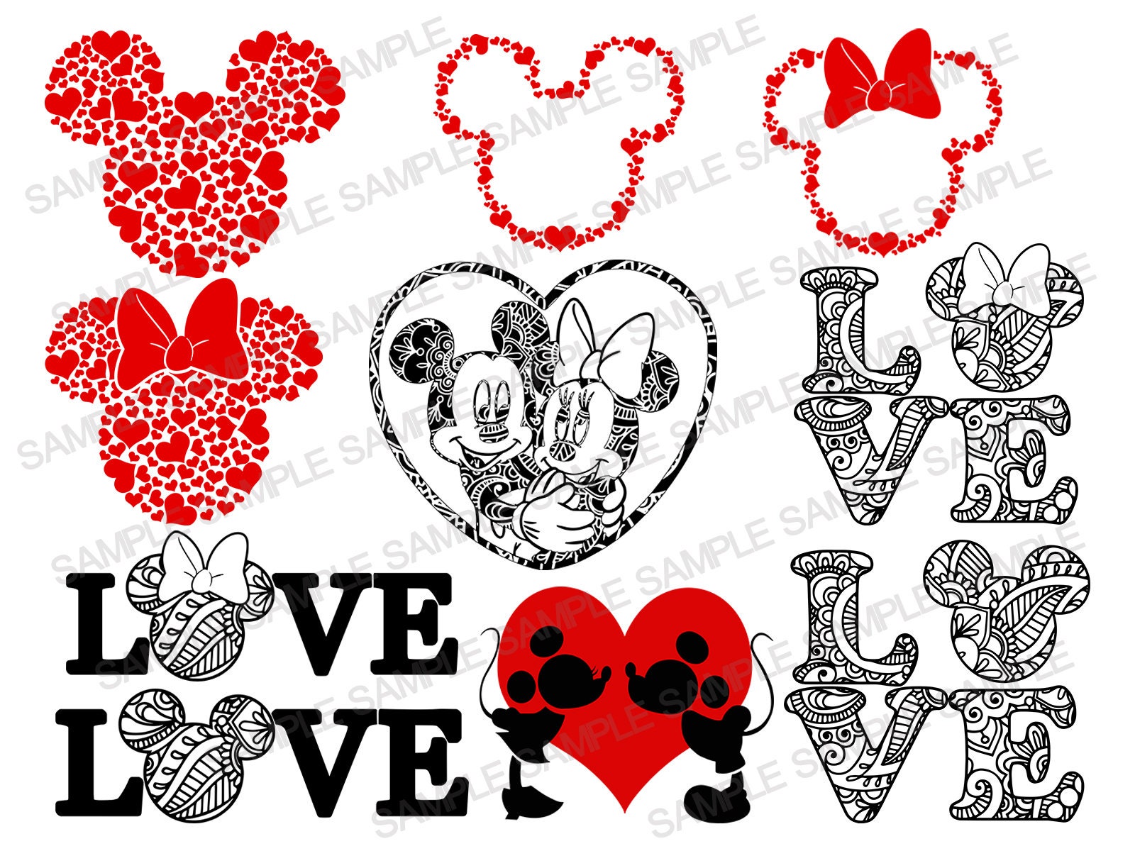 Download Mickey Mouse Valentines Day SVG Mickey Mouse SVG ...