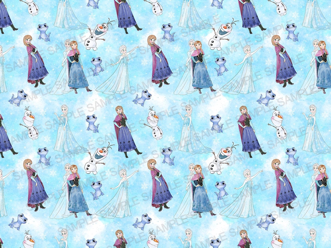 Frozen Seamless Pattern Frozen Pattern Olaf Digital Pattern Frozen ...