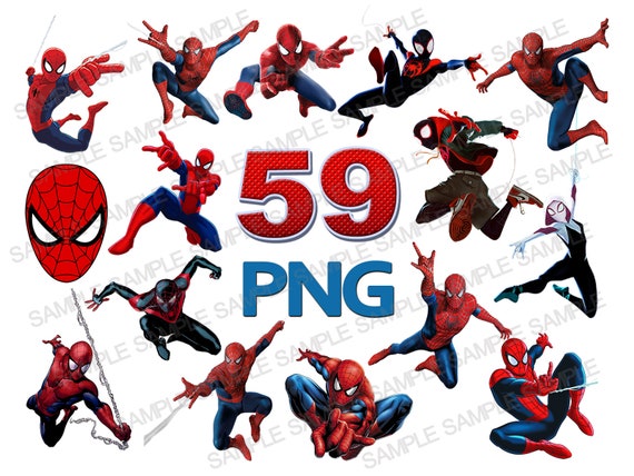 Spiderman PNG, Spider Verse PNG, Spiderman Clipart, Spider Verse Clipart, Spiderman Silhouette, Spiderman Digital, Spider Verse Digital