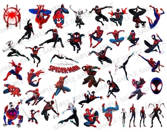 Spiderman PNG, Spider Verse PNG, Spiderman Clipart, Spider Verse Clipart, Spiderman Silueta, Spiderman Digital, Spider Verse Digital