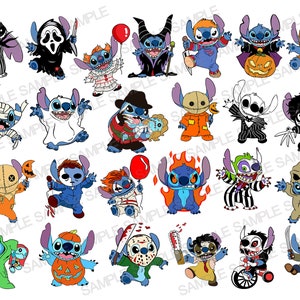Stitch Halloween SVG Lilo SVG Lilo and Stitch Clipart Lilo and Stitch silhouet Lilo Clipart Lilo Silhouette Halloween SVG