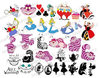 Alice in Wonderland SVG, Alice SVG, Alice in Wonderland Iron On Transfer, Alice in Wonderland Clipart, Alice in Wonderland T-shirt