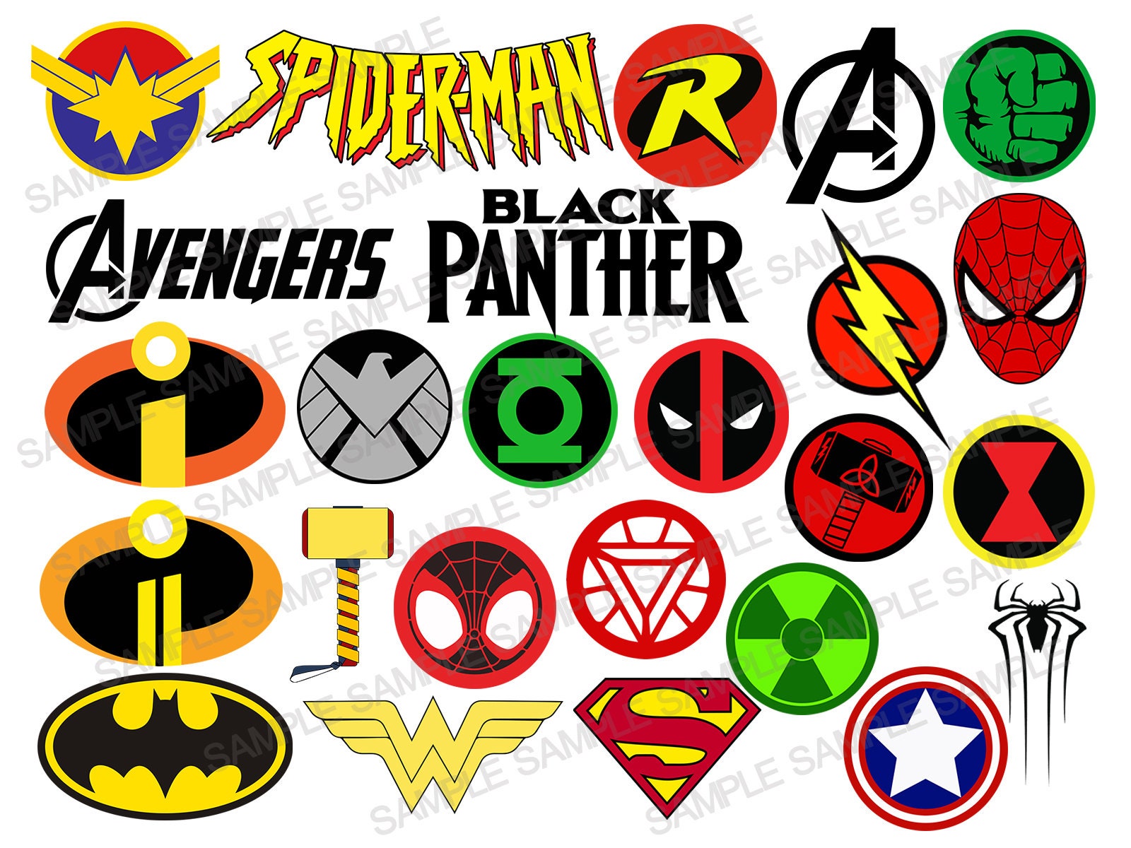 Dc Superheroes Logos Clipart Svg Cutting Files For Cricut Silhouette