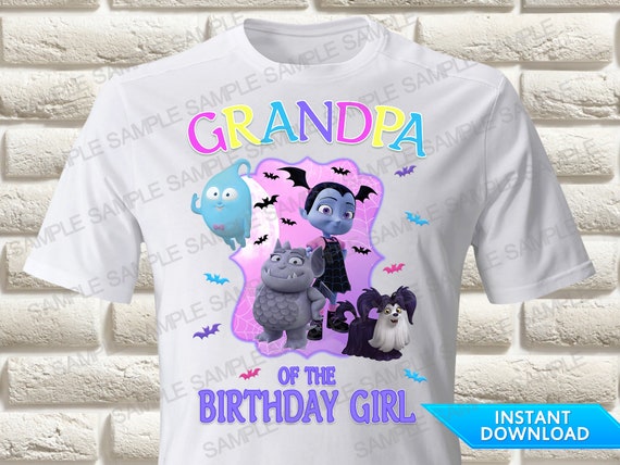 Download Vampirina Grandpa Of The Birthday Girl Iron On Transfer Etsy