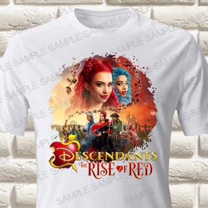 Descendants Rise of Red of the Birthday Girl Bügelbild, Descendants Bügelbild, Descendants Geburtstag Shirt Bügelbild