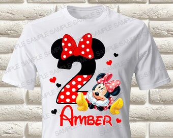Minnie Mouse Iron On Transfer, Minnie Mouse Birthday Girl Iron On Transfer, Minnie Mouse Birthday Shirt Iron On Transfer, Minnie Mouse Shirt