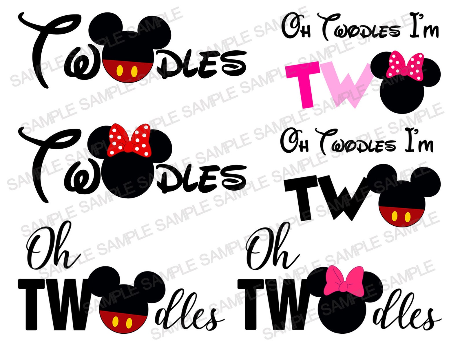Oh Twodles SVG Mickey Mouse SVG Oh Twodles Mickey SVG Oh Etsy