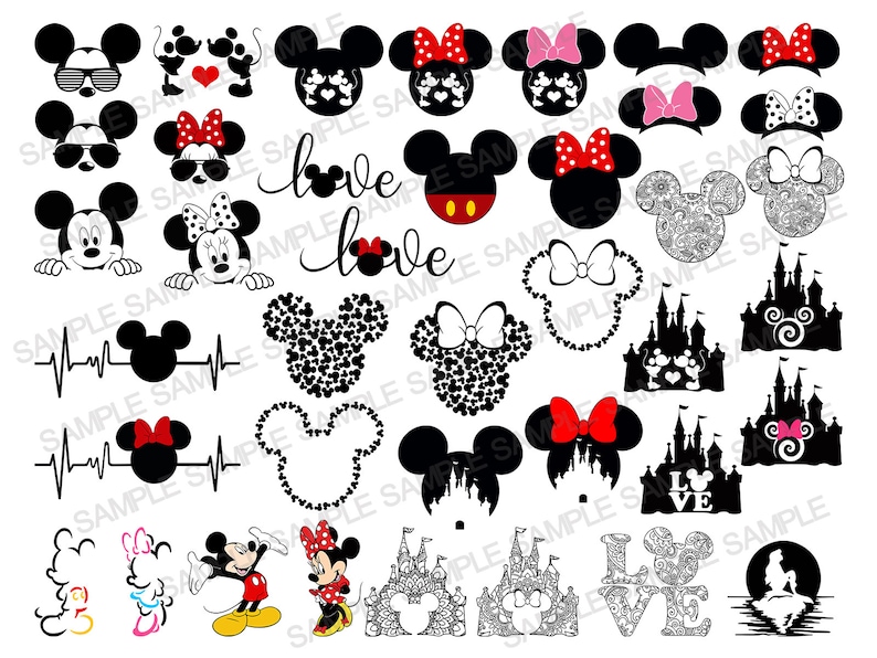 Download Disney Bundle SVG Disney Mandala SVG Mickey Mouse SVG | Etsy
