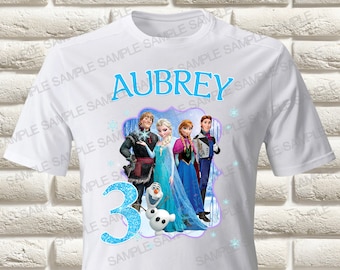 La Reine des neiges Iron on transfert La Reine des neiges anniversaire Girl Iron on transfert La reine des neiges anniversaire chemise Fer à repasser sur la reine des neiges chemise transfert (uniquement PNG numérique)