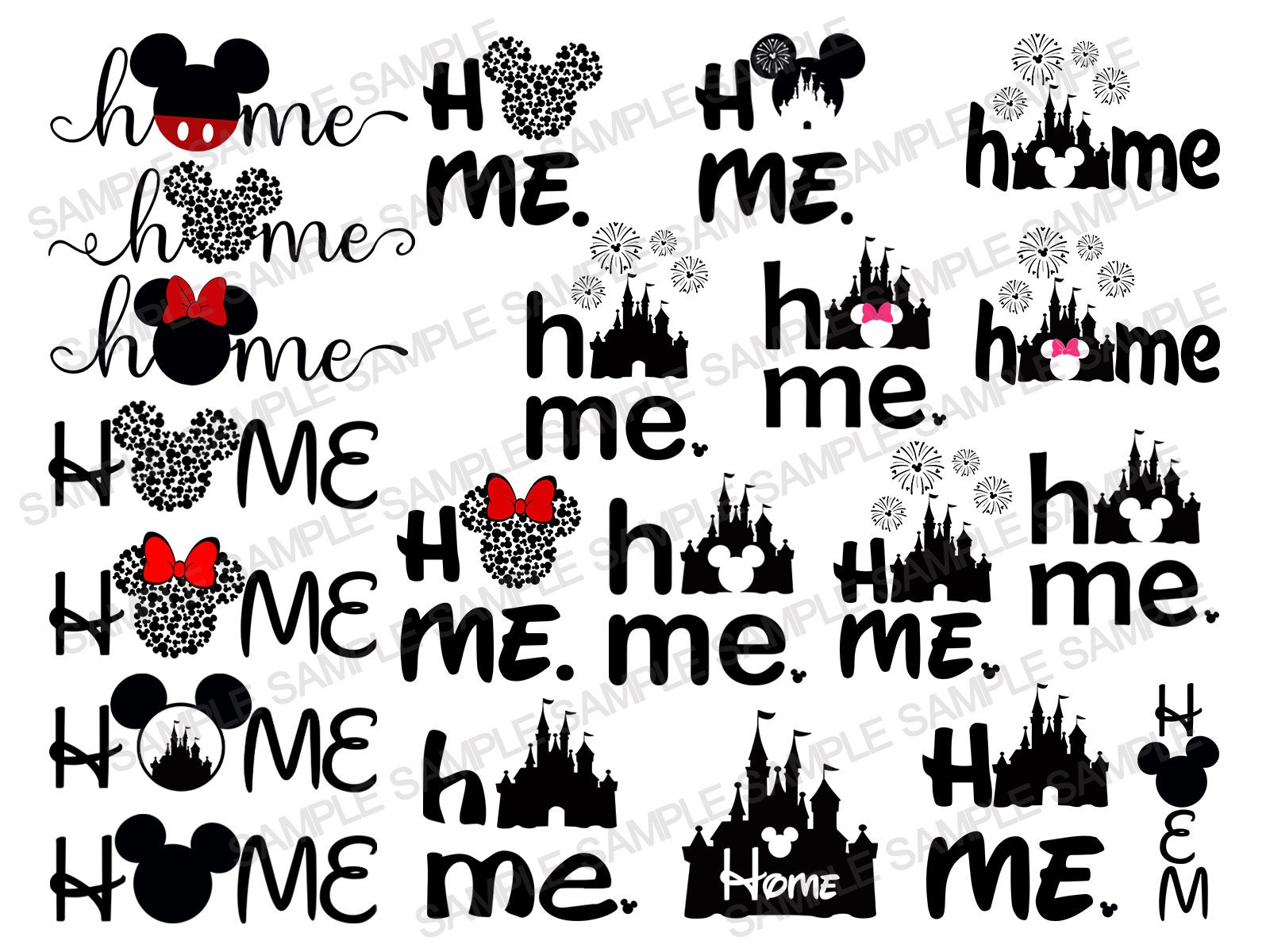 Disney Home SVG Disney Castle SVG Disney SVG Mickey Mouse | Etsy
