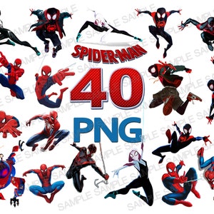 Spiderman PNG, Spider Verse PNG, Spiderman Clipart, Spider Verse Clipart, Spiderman Silhouette, Spiderman Digital, Spider Verse Digital