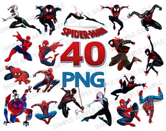 Spiderman PNG, Spider Verse PNG, Spiderman Clipart, Spider Verse Clipart, Spiderman Silhouette, Spiderman Digital, Spider Verse Digital