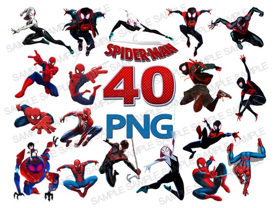 Spiderman PNG, Spider Verse PNG, Spiderman Clipart, Spider Verse Clipart, Spiderman Silhouette, Spiderman Digital, Spider Verse Digital