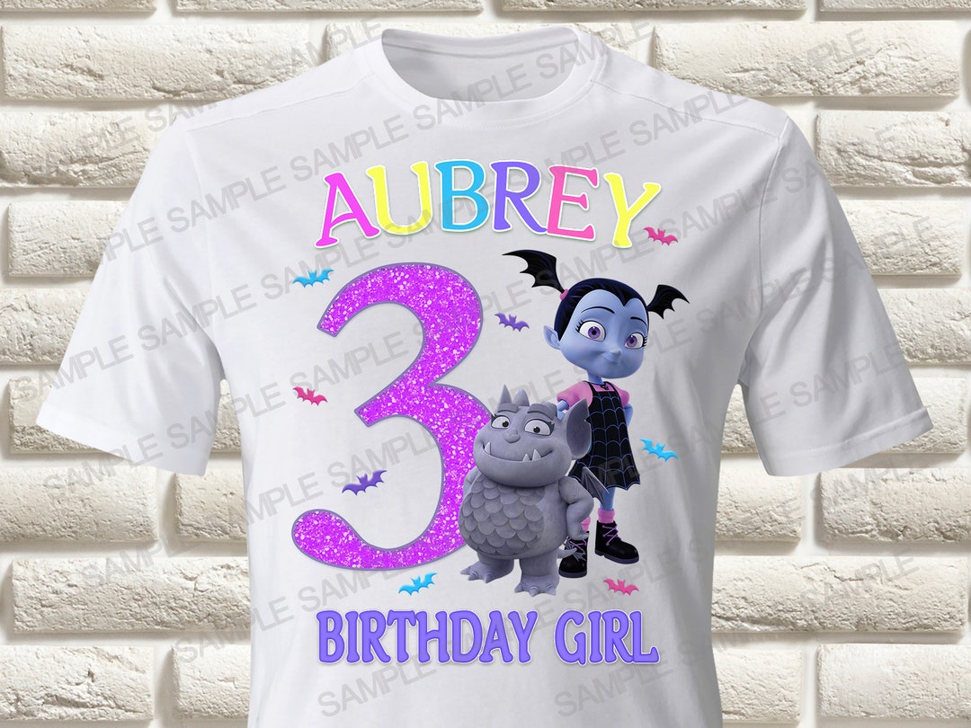 Vampirina Iron on Transfer, Vampirina Birthday Girl Iron on Transfer