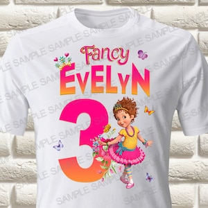 Fancy Nancy Iron On Transfer, Fancy Nancy Birthday Girl Iron On Transfer, Fancy Nancy Birthday Shirt Iron On Transfer, Only PNG
