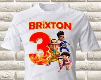 Transferencia termoadhesiva de Firebuds, transferencia termoadhesiva de cumpleaños de Firebuds, transferencia termoadhesiva de camiseta de cumpleaños de Firebuds, camiseta de Firebuds, camiseta de fiesta de Firebuds