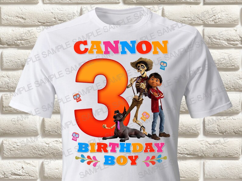 Coco Iron on Transfer Coco Birthday Boy Iron on Transfer - Etsy