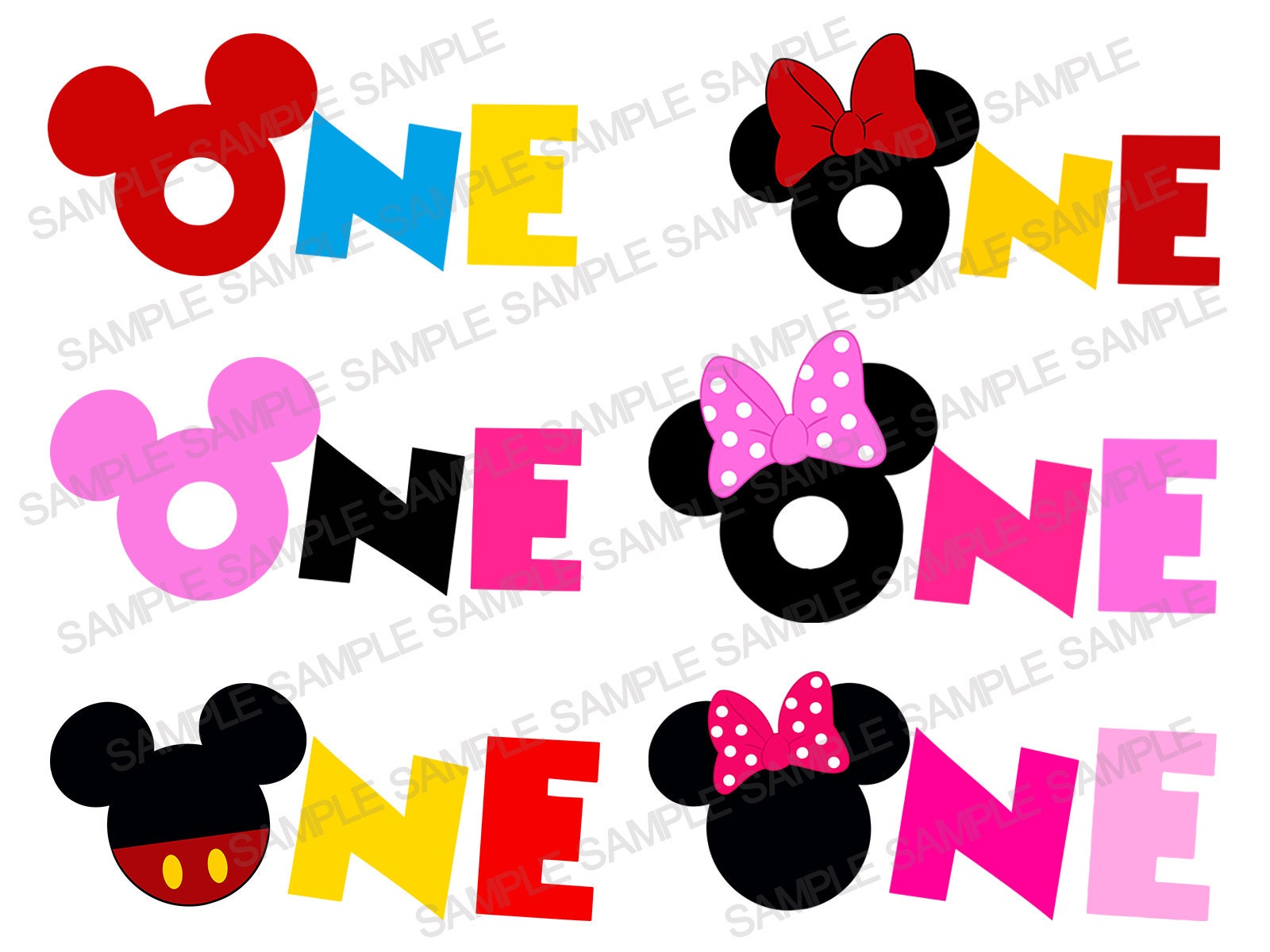 One SVG Mickey Mouse SVG Mickey Mouse One SVG Mickey Svg Etsy