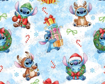 Stitch Seamless Pattern Stitch Christmas Seamless Pattern Stitch Digital Pattern Stitch Background Pattern