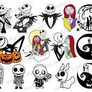 Jack Skellington SVG, Jack Halloween SVG, Nightmare Ehe SVG, Weihnachts svg, Sally svg, Jack Skellington Clipart, Cricut-Datei