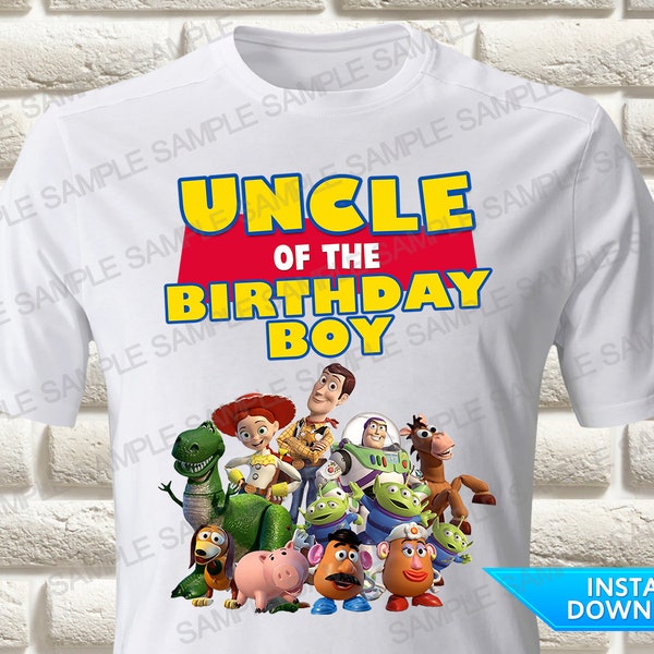 Toy Story Uncle of the Birthday Boy Iron On Transfer, Toy Story Iron On Transfer Toy Story Birthday Shirt Iron On Transfer Toy Story Tshirt