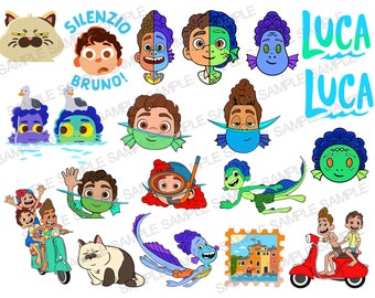 Luca SVG, Luca PNG, Transferencia para planchar, Imágenes prediseñadas de Luca, Camiseta de Luca, Camisa de Luca, Luca digital, Luca imprimible, Silhouette SVG, Luca Cricut