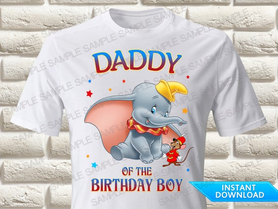 Dumbo papá cumpleaños niño Iron On Transfer Iron On - Etsy México