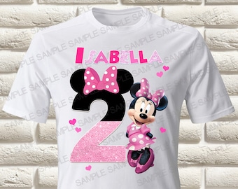 Minnie Mouse Iron On Transfer, Minnie Mouse Birthday Girl Iron On Transfer, Minnie Mouse Birthday Shirt Iron On Transfer, Minnie Mouse Shirt