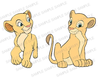 SVG da Nala, SVG do Rei Leão, SVG do Simba, SVG de Hakuna Matata, SVG do Rei Leão para Cricut, Clipart do Rei Leão, SVG em camadas, Arquivos de corte, SVG de outono