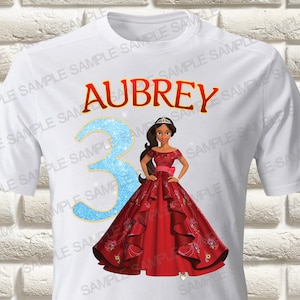 Elena of Avalor Iron On Transfer, Elena of Avalor Birthday Girl Iron On Transfer Elena of Avalor Birthday Shirt Iron On Transfer, Only PNG