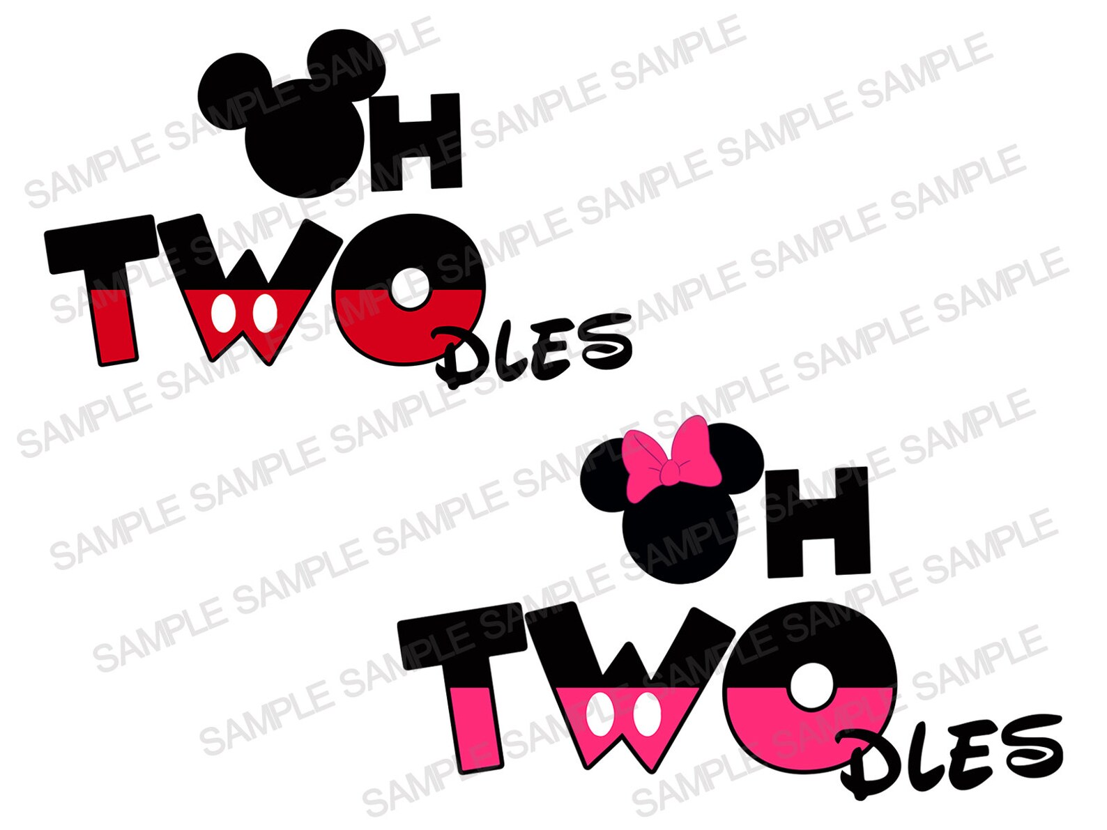 Oh Twodles SVG Mickey Mouse SVG Oh Twodles Mickey SVG Oh Etsy