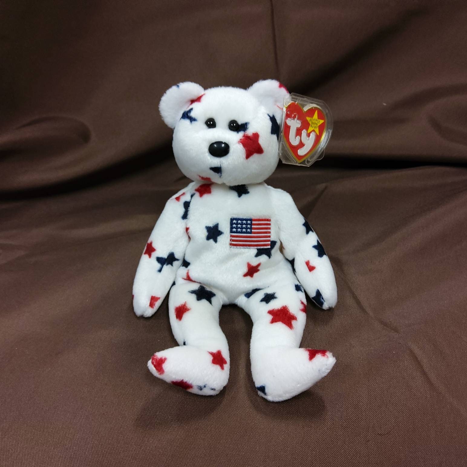 TY Beanie Baby glory the Red White Blue Bear. New Never Played With. Stored Smoke Free. All Tags in Place. Vintage Dated 1998. Etsy UK