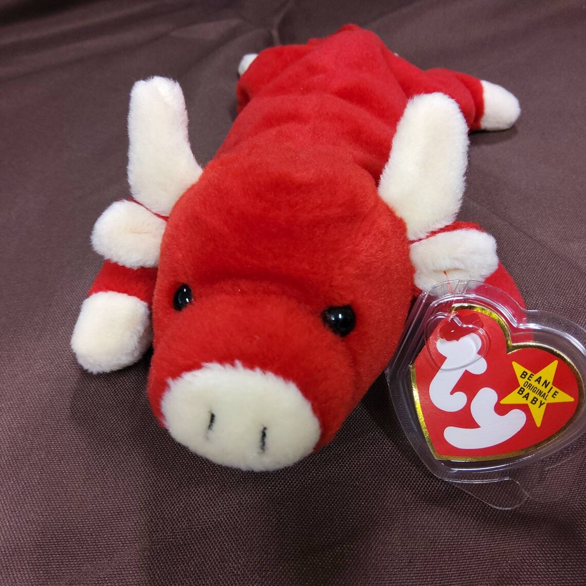 TY Beanie Baby Snort the Red Bull. New never | Etsy