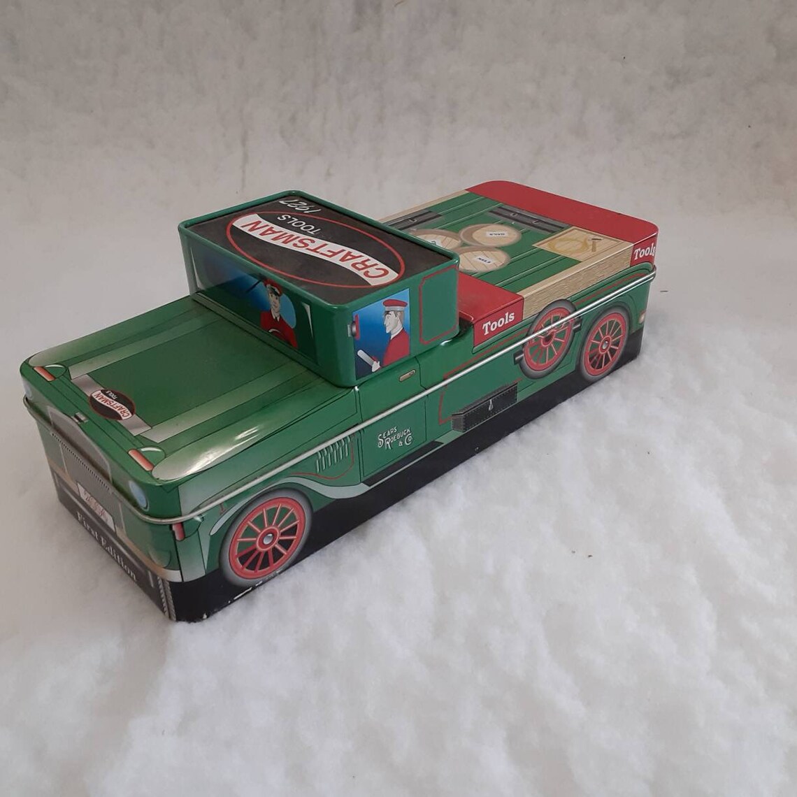 Sears and Roebuck Craftsman Truck Tin. In fantastic Etsy