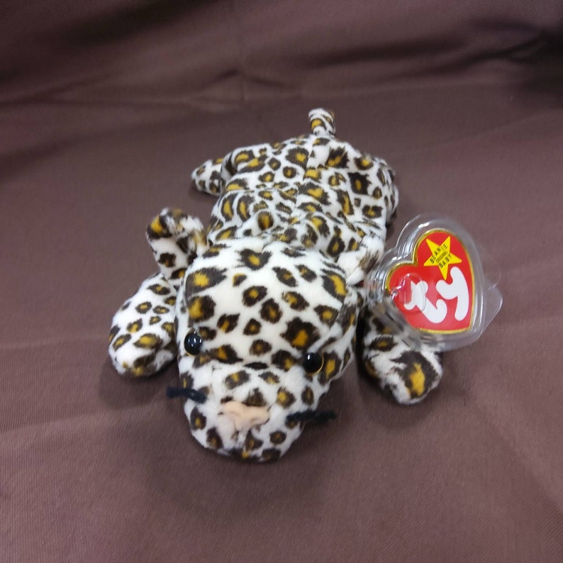TY Beanie Baby freckles the Spotted Leopard. New Etsy