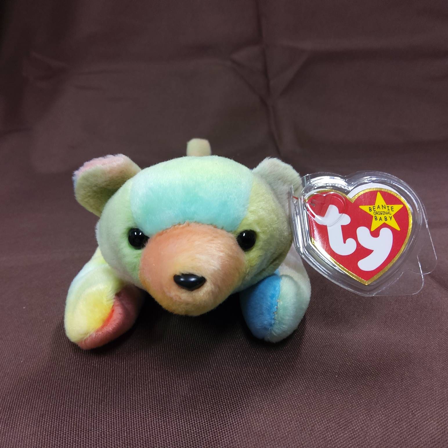 TY Beanie Baby Sammy the Tie-dyed Bear. New, never played with 
