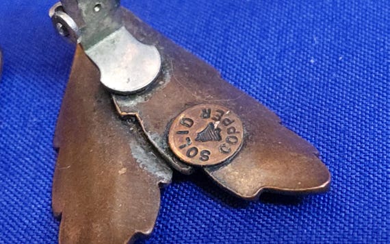 SOLID COPPER Jewelry Set Includes Brooch, Bracele… - image 9