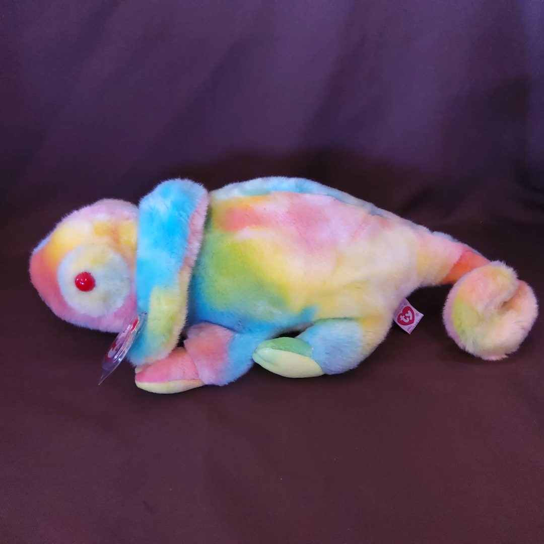 TY Beanie Buddy "rainbow" the Chameleon. New, Never Played With. Stored ...