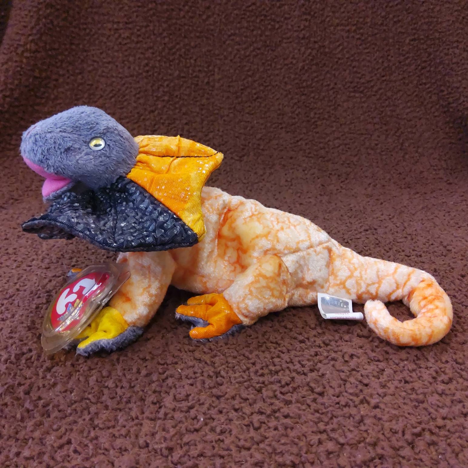 TY Beanie Baby Slayer the Frilled Lizard. New Etsy