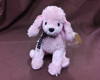 pink stuffed poodle