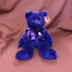 TY Beanie Buddy "Princess" the Bear. Honors Princess Diana. New, never played with. Stored smoke free. All tags in place. Vintage dated 1998