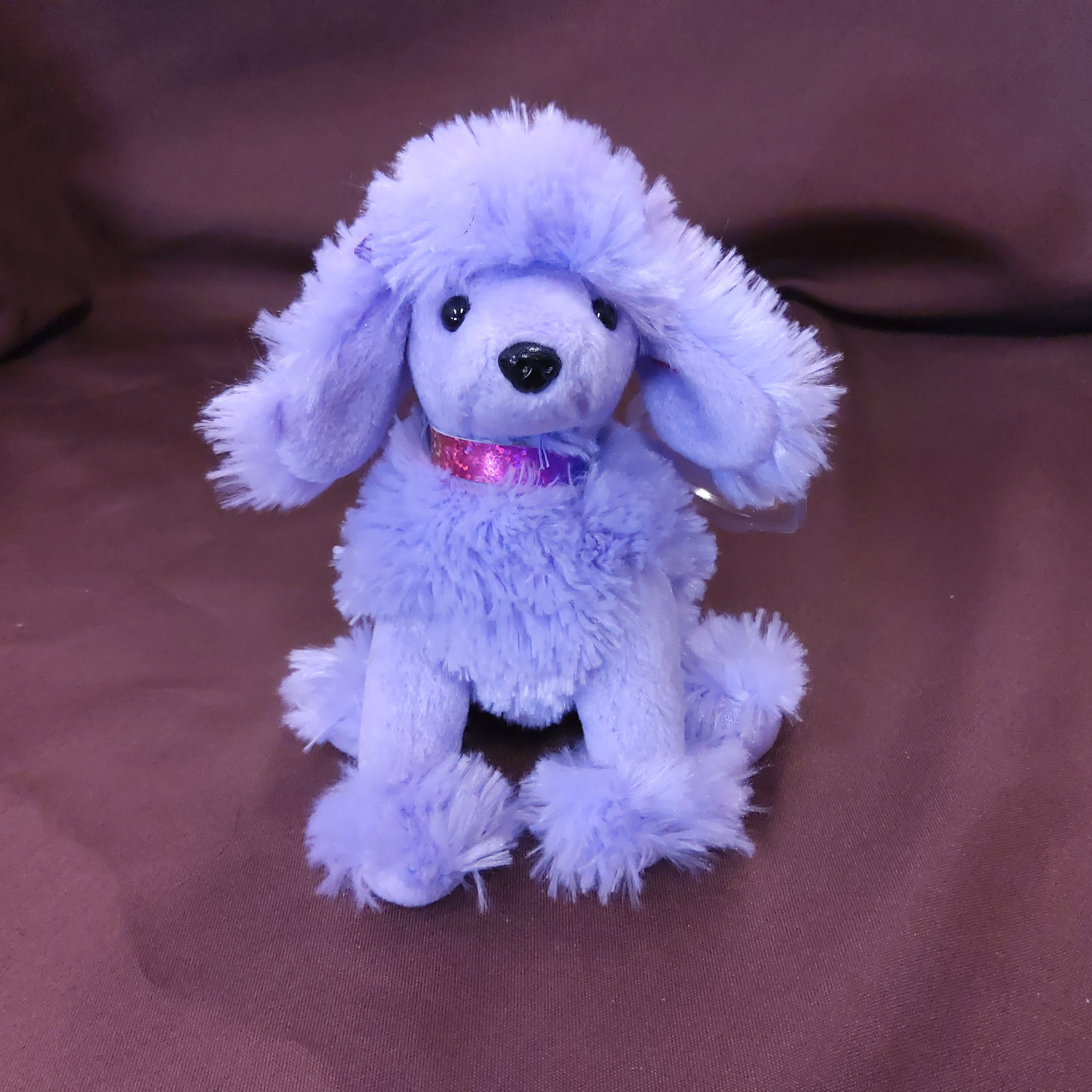 TY Beanie Baby demure the Purple Poodle. New Never Played With