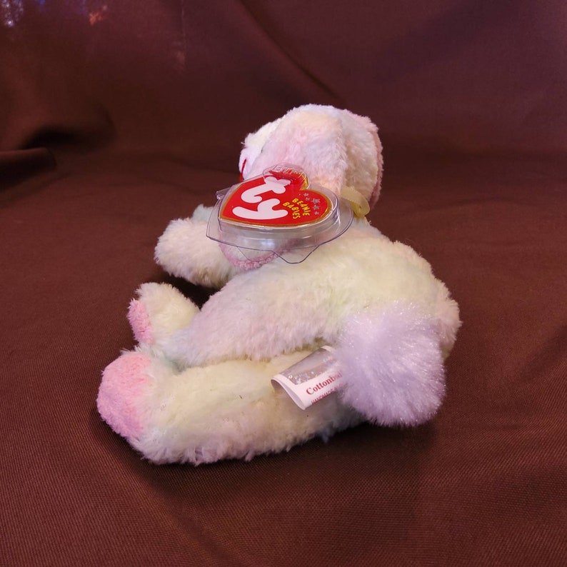 TY Beanie Baby cottonball the Bunny. New Never Etsy