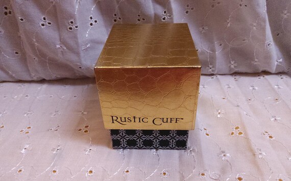 RUSTIC CUFF Inspirational Goldtone Cuff Bracelet … - image 9