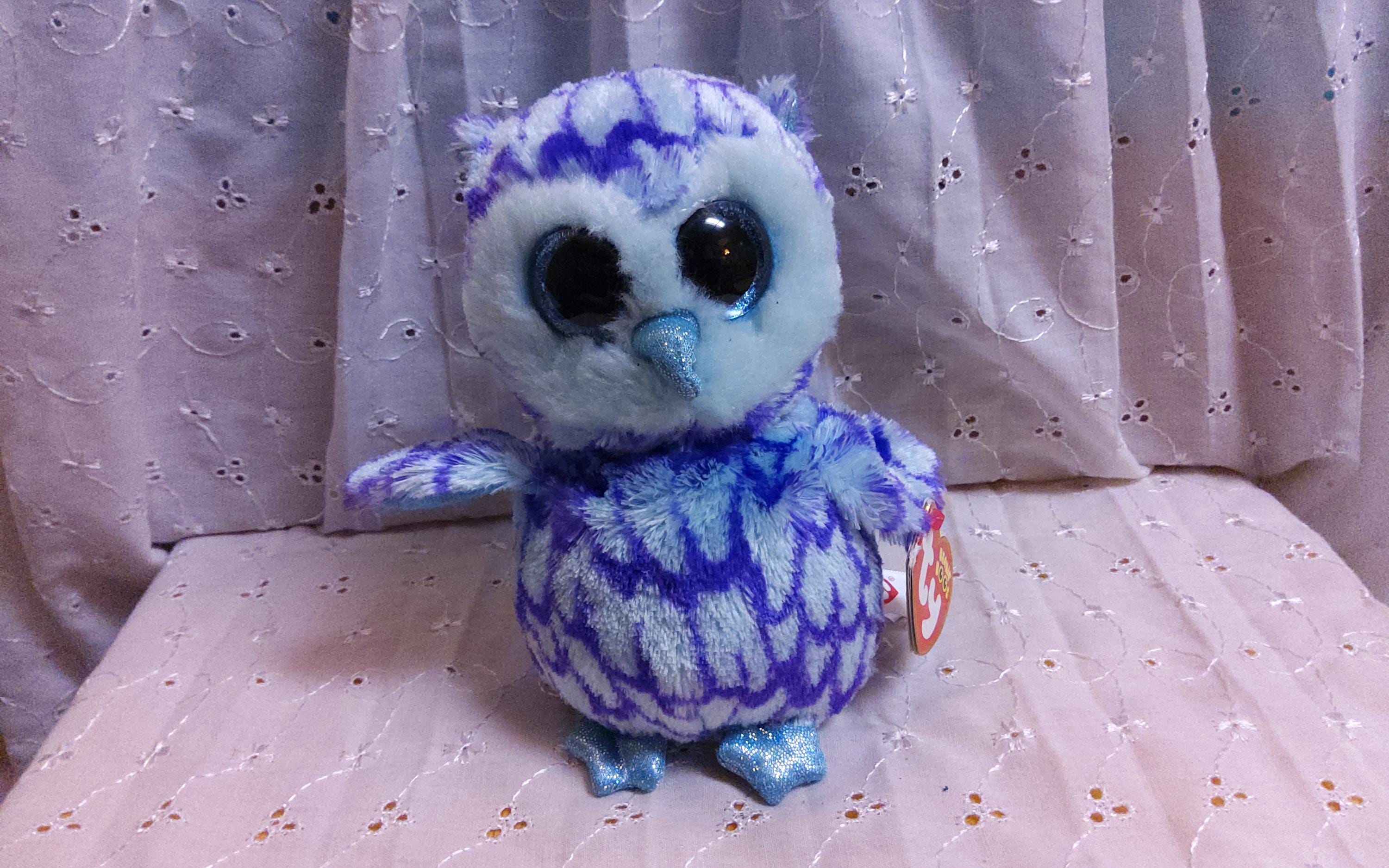 Owl Plush Ty Blue Owl TY Beanie Boos 