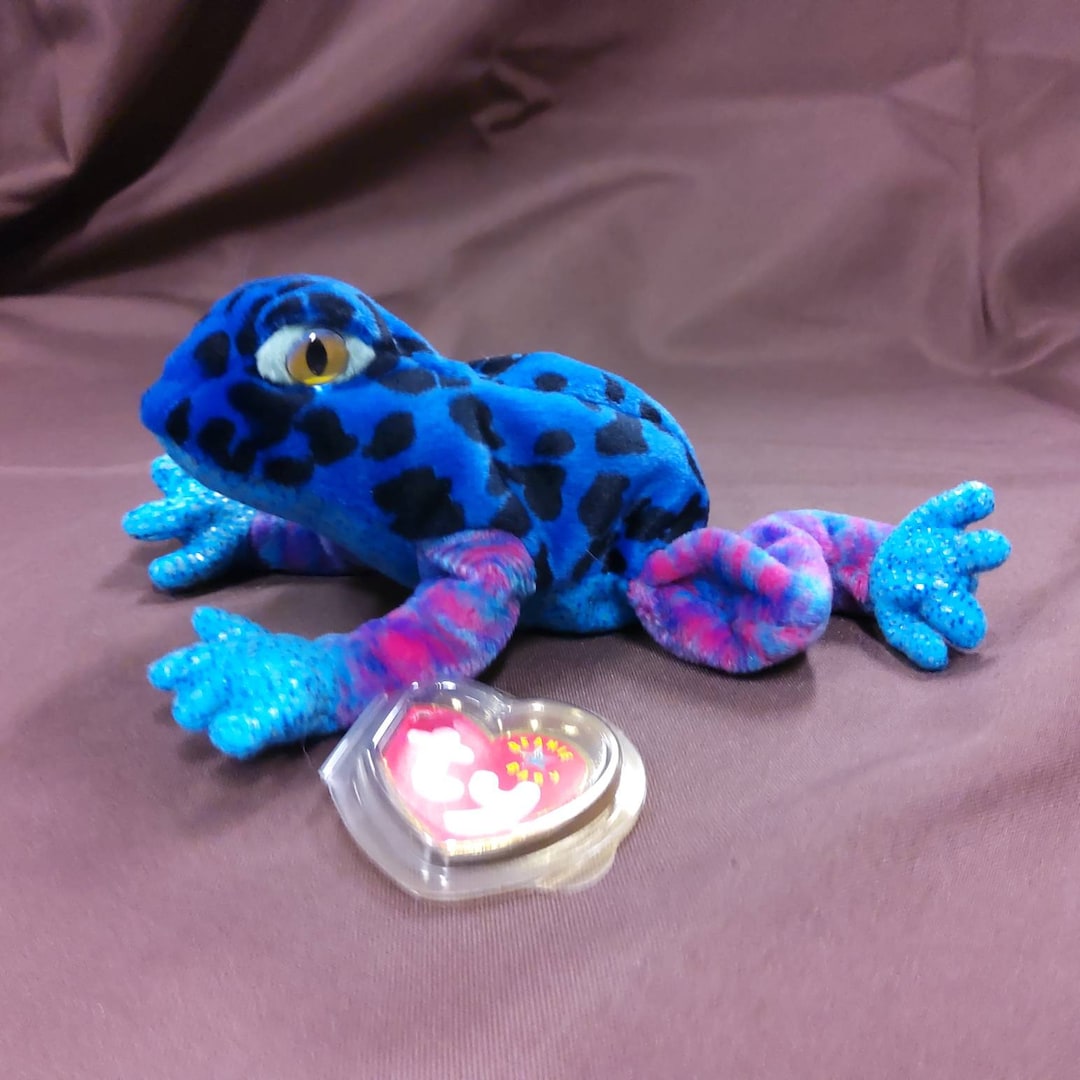 TY Beanie Baby dart the Poison Dart Frog. New, Never Played With