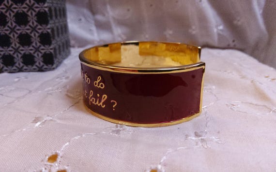 RUSTIC CUFF Inspirational Goldtone Cuff Bracelet … - image 7