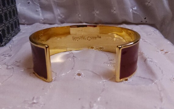 RUSTIC CUFF Inspirational Goldtone Cuff Bracelet … - image 8