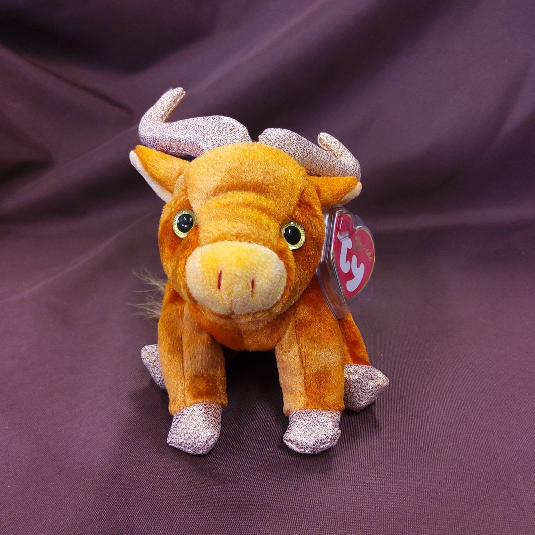 TY Beanie Baby zodiac Ox. New, Never Played With. Stored in a Smoke