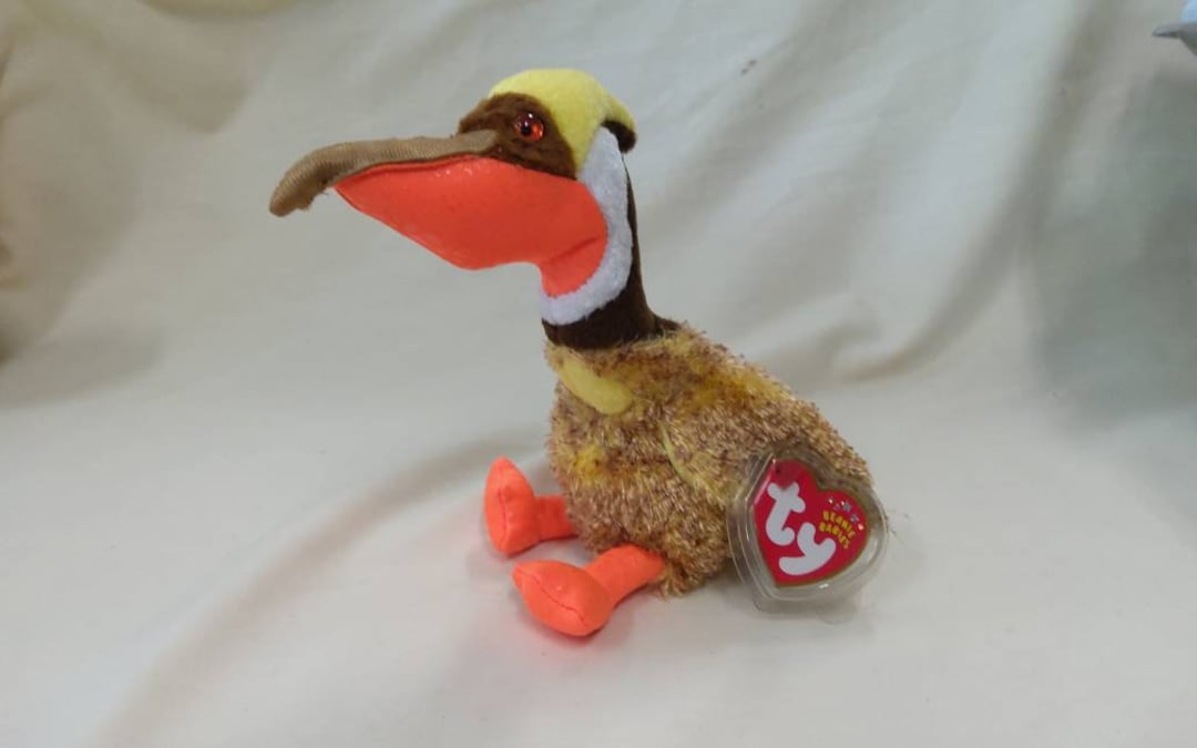 TY glider the Prehistoric Bird Beanie Baby. New, Never Played With